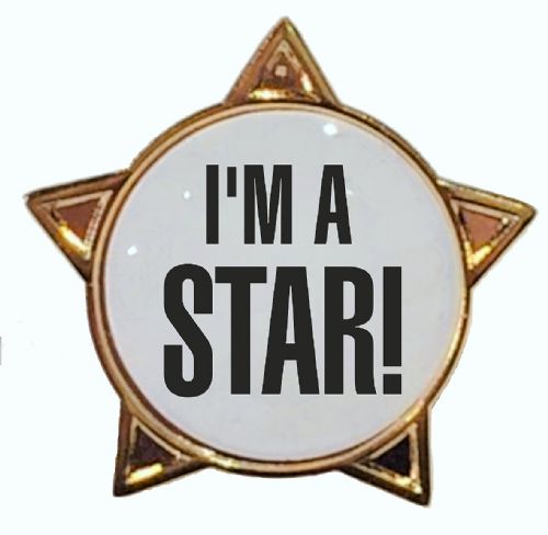 I'M A STAR! titled star badge